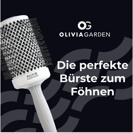 Olivia Garden - Expert Blowout Shine Hairbrush, White and Grey, 65