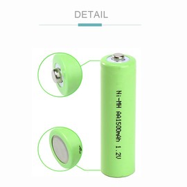 STEPMAX 5 Pack Rechargeable AA Batteries 1500mAh High Capacity Batteries 1.2V NiMH Low Self Discharge for Solar Lights,Garden Light,Toys, Remote Control, Mouse