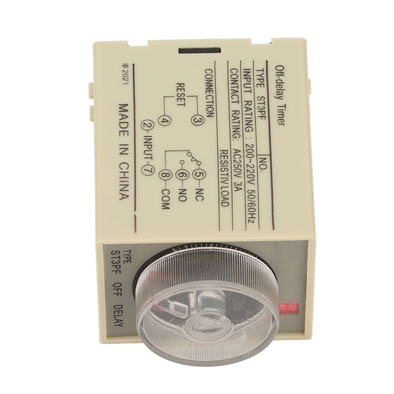Time Relay Adjustable Timing Power Off Timer Delay AC 200‑220V
