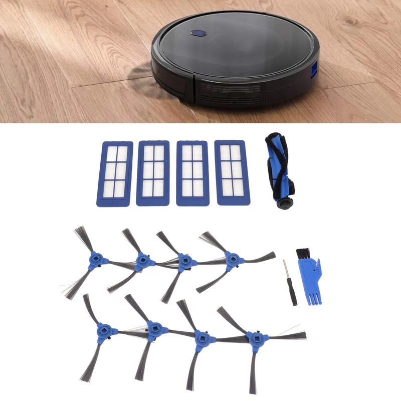 Sweeping Robot Main Side Brush Filter Screen Replacement Kit for