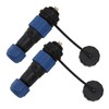 2Pcs SD16 IP68 Waterproof Aviation Connector SD16 Female Plug Male