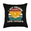 Retro Cachapa I Just Freaking Love Cachapa Food Lover Throw