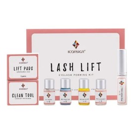 Kit Lash Lift Permanente Pestañas Marca Iconsign con Aceite Nutritivo