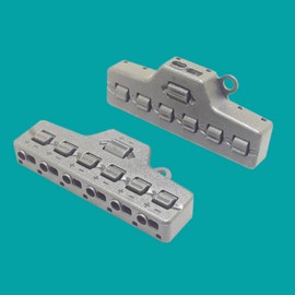 Low Voltages Wire Splitter 1 Input 6 Output LED Lighting Wire Connector Block for LED Strips Lighting Distribution Block