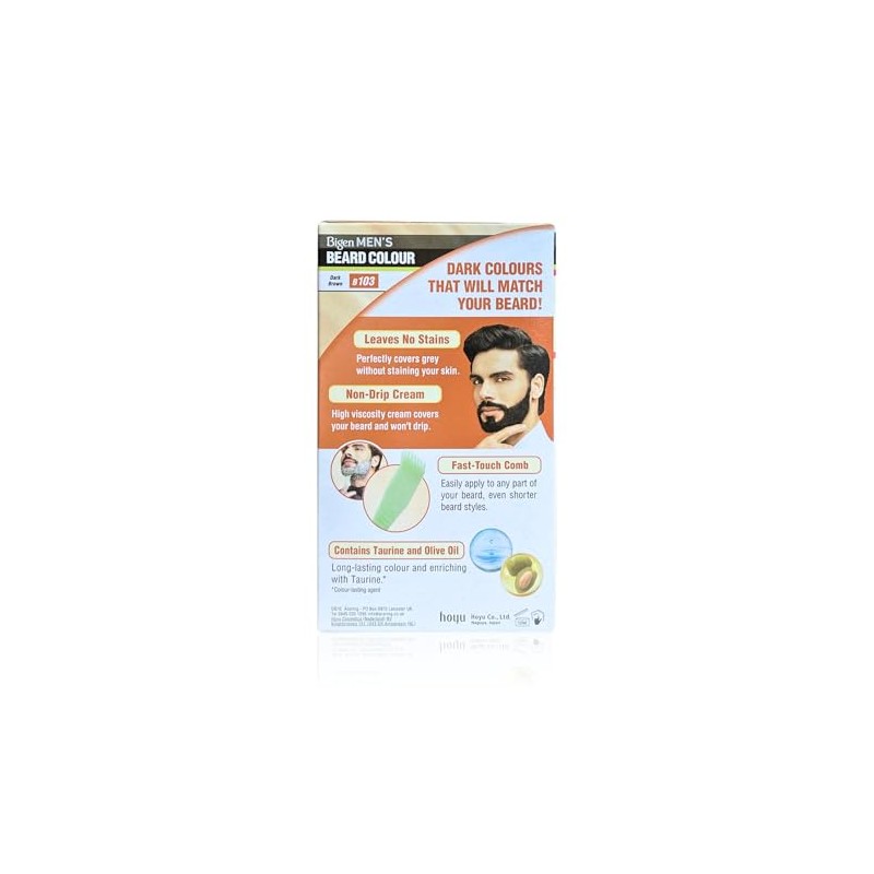 Bigen B103 Coloración para Barba y Bigote, Castaño Oscuro