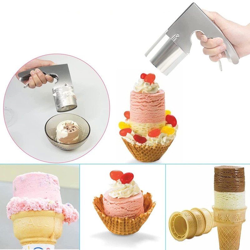Easy Release Trigger Ice Cream Sandwich Scoop for Big Volumes