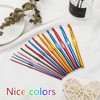 BCMRUN 14 pcs Multicolor Aluminum Crochet Hooks Knitting Needles Craft