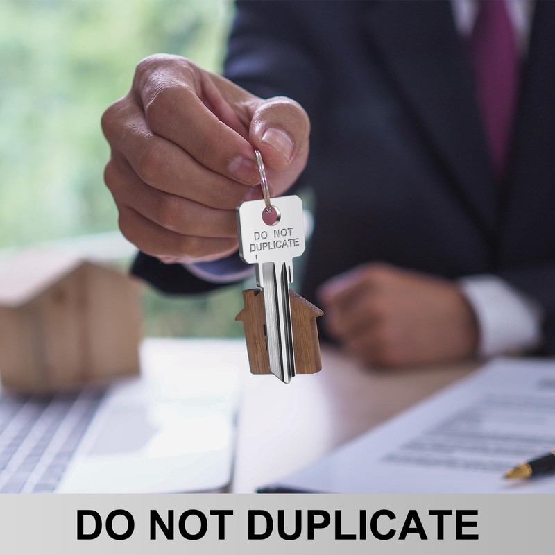 MorningRo 50 Pcs Do Not Duplicate Key Blanks Metal Key