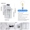 TITOSICHY 2 Pack White Porch Lights with GFCI Outlet, Dusk