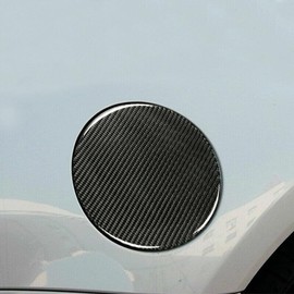 Carbon Fiber Door Gas Cap Fuel Tank Cover Trim Fit for Nissan 350Z 2003-2009 Carbon Fiber Exterior Protective Cover