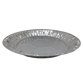 10 x Aluminium Foil 10" 25cm Round Pie Flan Tart Plates Trays BBQ Oven Airfryer 248x25mm
