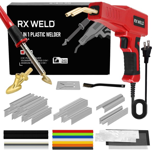 RX WELD Plastic Welder, 2 in 1 Welding Kit Repair