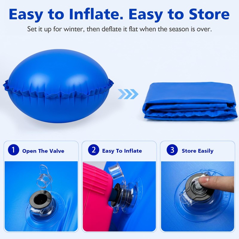 4 x 4 FT Pool Pillows for Above Ground Pools
