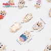 WSDMAVIS 32Pcs Fashionable Bulk Owl Pendants Gold Enamel Charms for