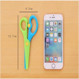 2pcs Scissors DIY Scrapbook Photo Colors Scissors Paper Lace Diary Decoration Safety Craft Scissors Stationery Craft Scissors