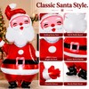 Giant Santa Claus Foil Balloons for Christmas Decor – 2-Pack
