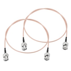 DMiotech 2 Pcs RG316 Coaxial Cable 24" BNC Male to BNC Male Connectors Adapter 50 Ohm Antenna Extension Cable for Router Antenna GPS LAN Common Devices