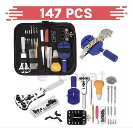 Kingsdun Watch Repair Tool Kit Case Opener Link Remover Spring Bar Band Pin Tool Set 147P