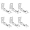 AuRiver 6 pcs Vertical Blind L Bracket Vertical Blind Bracket