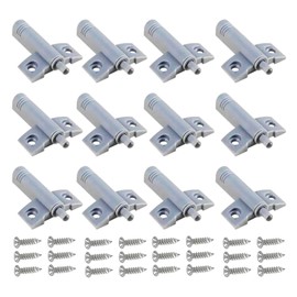 12 Pcs Soft Close Dampers, 24 Pcs Screws, Kitchen Door Soft Close Dampers, Adjustable Damper for Cabinets & Drawers, Soft Close Door Dampers - Quiet, Easy Install, Universal Fit