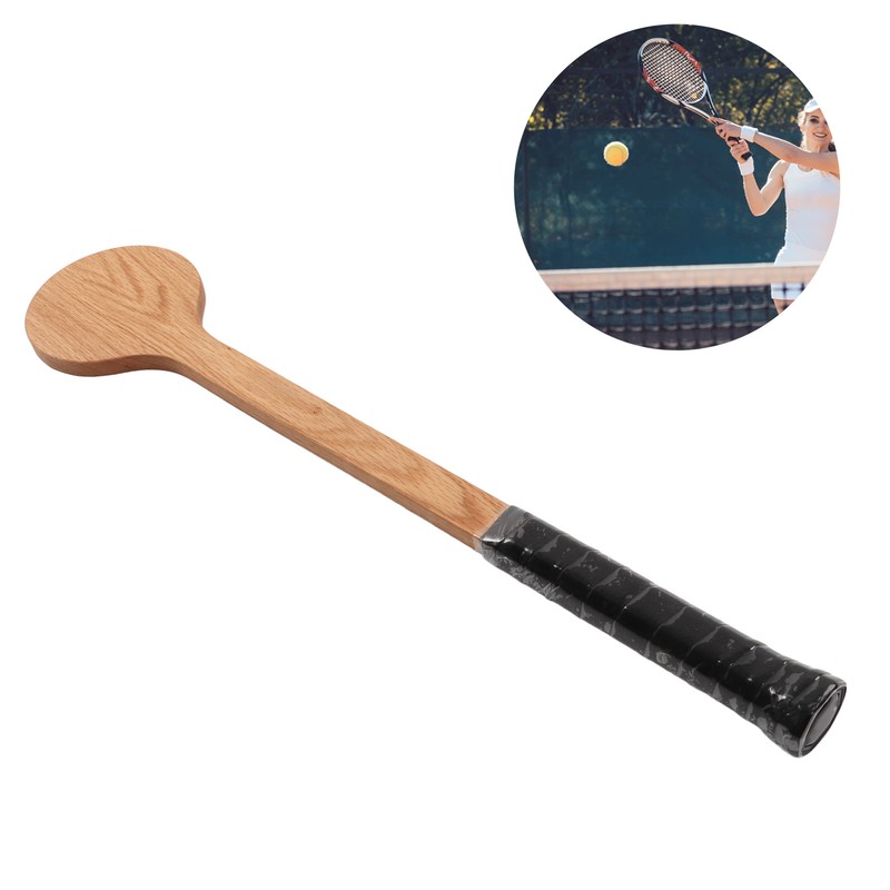 Tennis Pointer Spoon Wood Sweet Pointer Trainer Racket Swing Practice