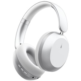 Y05 Bluetooth Headphones Wireless Over Ear Active Noise Cancelling with Microphone 48 Hours Playtime, High Sound Quality Foldable Soft Earpads Earphones for Travel - Silver