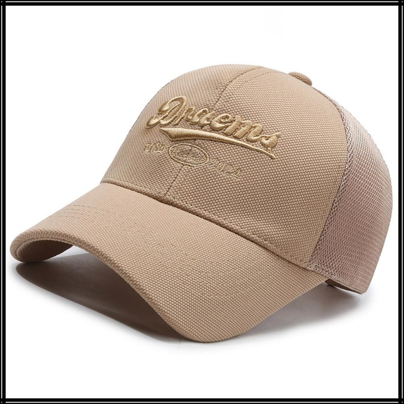 White Fang CZA213 Embroidered Mesh Cap, Hat, Summer, Fashion, Active,