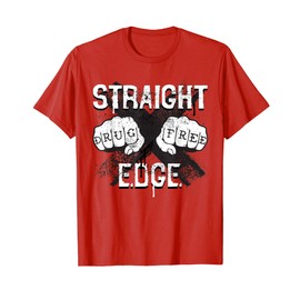 Drug Free Youth All Ages Show Straight Edge Hardcore T-Shirt
