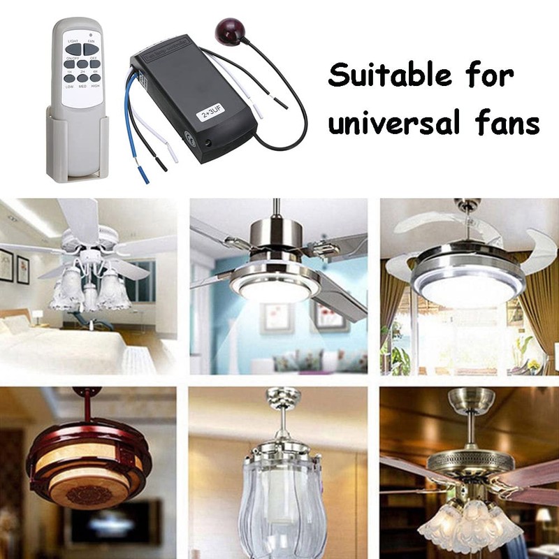 EZSDY Universal Wireless Ceiling Fan Remote Control kit with 3