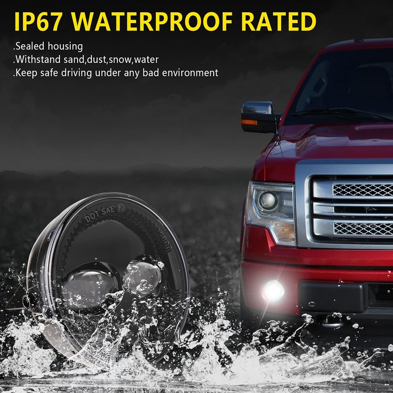 LED Fog Lights Bumper Driving Lamps Assembly Replacement for Ford