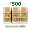 MRK HOME Hisopos con Palillo de Bambú, 100% Algodón, Biodegradables,
