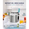 EUHOMY Countertop Ice Maker Machine with Handle, 26lbs Per Day,