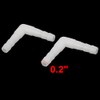 sourcing map Plastic L Shape Aquarium Air Line Tubing Valve
