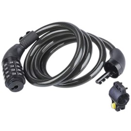 Heavy-Duty Password Cable Lock 12x1200mm - High-Strength Anti-Theft Security, Portable and Durable