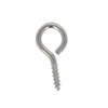 MroMax 100Pcs 0.7inch Screw Eye Hooks Self Tapping Screws Carbon