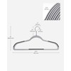 SONGMICS Clothes Hangers, Pack of 50 Plastic Coat Hangers, Space-Saving,