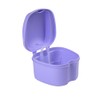 Genco Dental Denture Case, Denture Box with Strainer, Night Cleaner