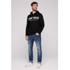 Camp David Men's Basic Hoodie with Logo Print, black, XL