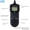 JJC Multi-function Timer Remote Control with Tripod Holder Clamp for