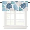 Coral Valance for Windows Nautical Coastal Curtains Valances Blue Ocean