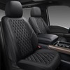 GEEYONTEK Premium Leather Car Seat Covers Full Set,Universal Fit for