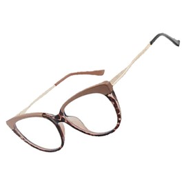 UV Blocking Glasses, Blue Light Blocking Glasses Accurate Amplification Antiskid TR90 for Women for Phones Playing (Apricot)