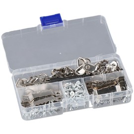 Upluckey Picture Hangers Kit 251 Pcs Stainless Steel Heavy Duty Sawtooth Hardware with Screws Picture Hanger Assortment