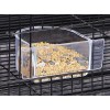 Mcage 4 of Bird Parrot Cage Seed Water Food Feeder
