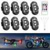 MICTUNING High Brightness Wireless LED Strobe Light 8 Colors Rechargeable