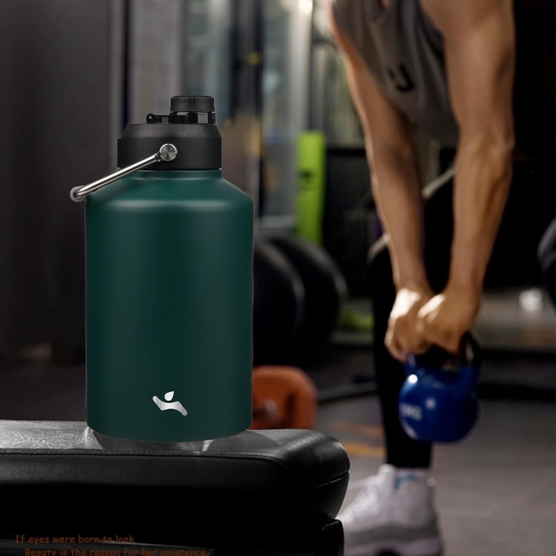 Konokyo 1 Gallon Jug with Handle,128 oz Insulated Water Bottle
