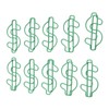 100pcs Dollar Shape Paper Clips Creatively Cute Plated Metal Bookmark