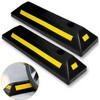 VaygWay Heavy Duty Rubber Parking Curb Guide –Car Block -