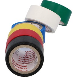 cartrend Insulating Tapes Electrician Tape Coloured PVC Tape Waterproof Electrical Insulation Tape 6 Pieces 3.3 m x 19 mm