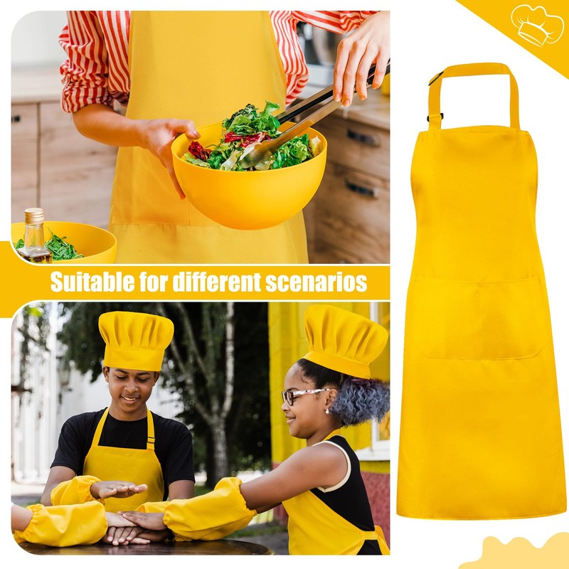 SATINIOR 2 Pcs Chef Costume for Women Men Chef Hat